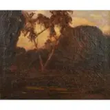 Giuseppe Cadenasso, Landscape, oil on canvas
