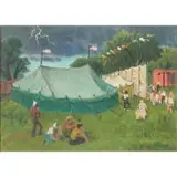 Lucile Blanch, Circus Tent, oil on canvas