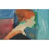 June Felter, Portrait of Sylvia, 1962, oil on canvas