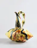 Pillow Pitcher by Betty Woodman, 1988, glazed earthenware, epoxy resin, lacquer and paint, sold Nov 2019
