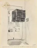 Martin Kippenberger, Untitled (The Sovereign), 1992, pencil and colored pencil on hotel stationery