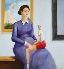 George Condo, The Picture Gallery, 2002, oil on canvas