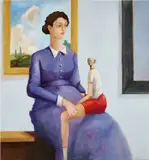 George Condo, The Picture Gallery, 2002, oil on canvas