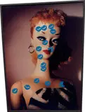 Kiss Kiss (Blue) by John Baldessari, 1995, acrylic paint on color photograph, in artist's frame, offered Nov 2019