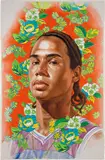 Kehinde Wiley, Michael Borges Study (World Stage: Brazil), 2008, watercolor on paper