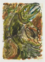 Untitled by Josh Smith, 2009, monotype on paper, sold Nov 2019