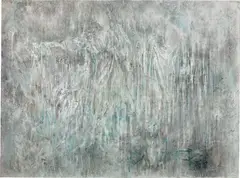 Untitled by Diana al-Hadid, 2012, Conté, pastel, acrylic and charcoal on Mylar, sold Nov 2019
