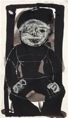 Little Boy by Marlene Dumas, 1991, watercolor on paper, sold Nov 2019