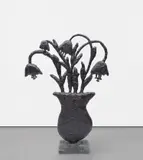 Donald Baechler, Flowers (Tulips), 2003-04, bronze with brown patina