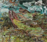 Hernan Bas, Fields Far Flung, 2008, acrylic on linen on panel