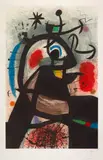 Joan Miró, Le Permissionnaire (Soldier on Leave), 1974, Etching and aquatint in colors, on Arches paper, with full margins