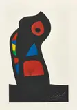Joan Miró, L'Oustachi (The Ustachi), 1978, Aquatint in colors with carborundum, on Arches paper watermark Maeght, with full margins