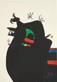 Joan Miró, Le Maréchal des logis (The Sergeant), 1978, Etching and aquatint in colors with carborundum, on Arches paper, the full sheet