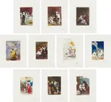Les Caprices de Goya de Dali (Dali’s ‘Caprichos’ by Goya): 10 plates by Salvador Dalí, 1977, Ten heliogravures made from Goya's print series (circa 1799 edition) reworked and altered with drypoint and extensive ha, sold Apr 2019