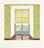 David Hockney, Contrejour in the French Style, 1974, Etching and aquatint in colors, on Inveresk mould-made paper, with full margins