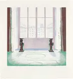 David Hockney, Two Vases in the Louvre, 1974, Etching and aquatint in colors, on Inveresk mould-made paper, with full margins