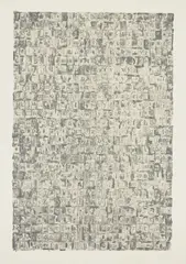 Jasper Johns, Gray Alphabets, 1968, Lithograph in colors, on Rives Special paper, with full margins