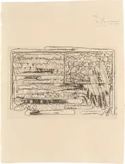 1st Etchings, 2nd State: one plate by Jasper Johns, 1969, Etching, on Auvergne paper, with full margins, sold Apr 2019