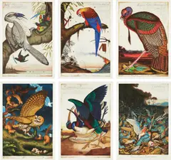 Walton Ford, Swadeshi-cide, 1998; La Historia Me Absolvera, 1999; Benjamin's Emblem, 2000; Tale of Johnny Nutkin, 2001; Compromised, 2003; and Visitation, 2004, The complete series of six etchings in colors, on Somerset Satin paper, with full margins