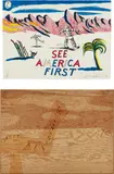 H. C. Westermann, See America First, 1968, The complete set of 17 lithographs in colors, on Copperplate Deluxe paper, the full sheets, with title page/colophon, all contained in the original plywood slipcase constructed by the artist, with hand woodburning