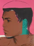 Muhammad Ali by Andy Warhol, 1978, Screenprint in colors, on Strathmore Bristol paper, the full sheet, sold Apr 2019