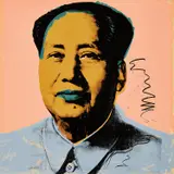 Mao by Andy Warhol, 1972, Screenprint in colours, on Beckett High White paper, the full sheet,, sold Apr 2019