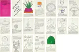 Andy Warhol, Wild Raspberries, 1959, The complete set of 18 offset lithographs, five with hand-colouring, one is a double plate, on laid paper, the full sheets, bound (as issued) in the original pink hand-coloured paper-covered cardboard cover, recipes by Suzie Frankfurt, with original fuchsia tissue overlays, inscribed 'To Tom andy Warhols Mother' in black paint on the cover