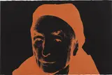 Georgia O'Keeffe by Andy Warhol, 1979, Unique screenprint in colors with diamond dust, on Arches Aquarelle paper, the full sheet, sold Apr 2019