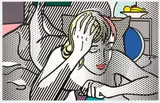 Roy Lichtenstein, Thinking Nude, from Nude Series, 1994, Screenprint in colors, on Rives BFK paper, with full margins