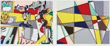 Roy Lichtenstein, Tel Aviv Museum Print, 1989, Lithograph in colors, on Rives BFK paper, with full margins