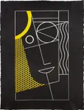 Roy Lichtenstein, Modern Head #2, from Modern Head series, 1970, Lithograph and line-cut with embossing in colors, on handmade Waterleaf paper, with full margins