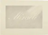 Ed Ruscha, Miracle, 1999, Lithograph, on John Koller HMP cream paper, with full margins