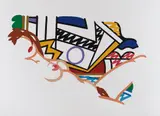 Tom Wesselmann, Monica Nude with Lichtenstein, 2002, Screenprint in colors, on Museum Board, with full margins