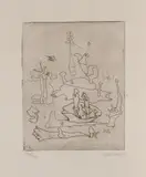 Yves Tanguy, Untitled, from Solidarité (Solidarity), 1938, Etching, on Montval laid paper, with full margins