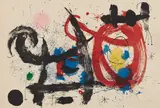 Le Cheval ivre (The Drunken Horse) by Joan Miró, 1964, Lithograph in colors, on Arches paper, the full sheet, sold Apr 2019