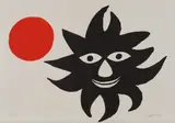 Lune rouge et soleil noir (Red Moon and Black Sun) by Alexander Calder, 1970, Lithograph in colors, on Rives BFK paper, with full margins, sold Apr 2019
