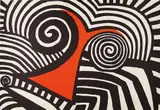 Red Nose by Alexander Calder, 1969, Lithograph in colors, on wove paper, the full sheet, sold Apr 2019