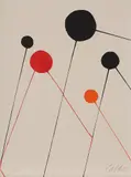 Untitled (Balloons) by Alexander Calder, 1968, Lithograph in colors, on Arches paper, the full sheet, sold Apr 2019