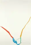 Helen Frankenthaler, What Red Lines Can Do: one plate, 1970, Screenprint in colors, on Arches handmade paper, the full sheet, adhered along the edges