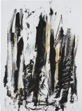 Joan Mitchell, Arbres (Black and Yellow), 1992, Lithograph in colors, on Arches paper, the full sheet