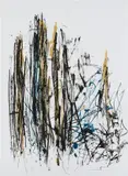 Joan Mitchell, Arbres (Black, Yellow and Blue)