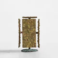 Harry Bertoia, Untitled (Multi-Plane Construction), circa 1970, Melt-coated brass, patinated bronze