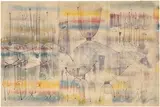 Harry Bertoia, Monotype, circa 1940, Monotype in colors, on rice paper