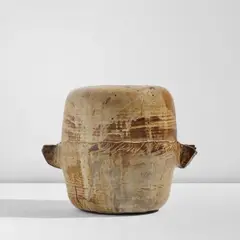 Toshiko Takaezu, "Garden Seat" with rattle, circa 1975, Glazed stoneware