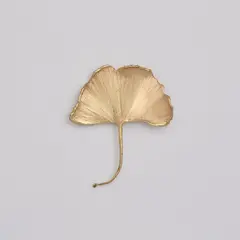 Claude Lalanne, "Ginkgo" brooch, circa 1990, Gilt bronze