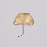 Claude Lalanne, "Ginkgo" brooch, circa 1990, Gilt bronze