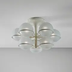 Gino Sarfatti, Ceiling light, model no. 2042/9, circa 1963, Painted aluminum, glass