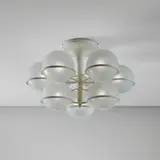 Gino Sarfatti, Ceiling light, model no. 2042/9, circa 1963, Painted aluminum, glass