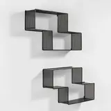 Mathieu Matégot, Pair of "Dédal" shelves, circa 1956, Painted steel