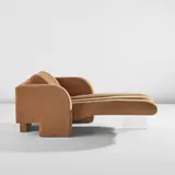 Vladimir Kagan, "Deco" lounge chair, model no. 7530-L, circa 1975, Acrylic, fabric upholstery